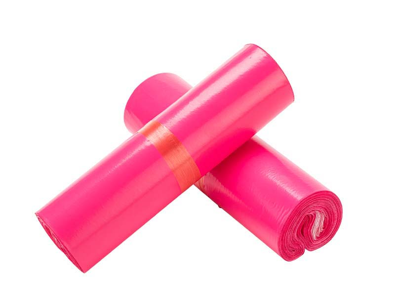 普兰店玫红色快递袋-02